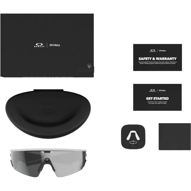 Oakley Meta Vanguard Prizm Black AI-sportsbriller - Black/wht 