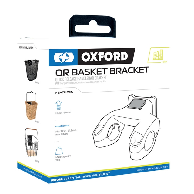 OXFORD Feste til kurv 22.2, 25.4 og 31.8mm 