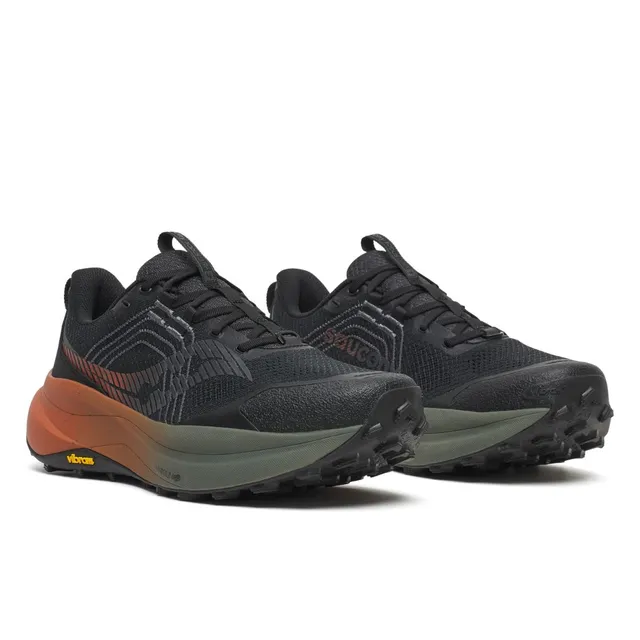 Saucony Løpesko M Xodus Ultra 4 41 Terrengsko for lange løp - BLACK/RUST 