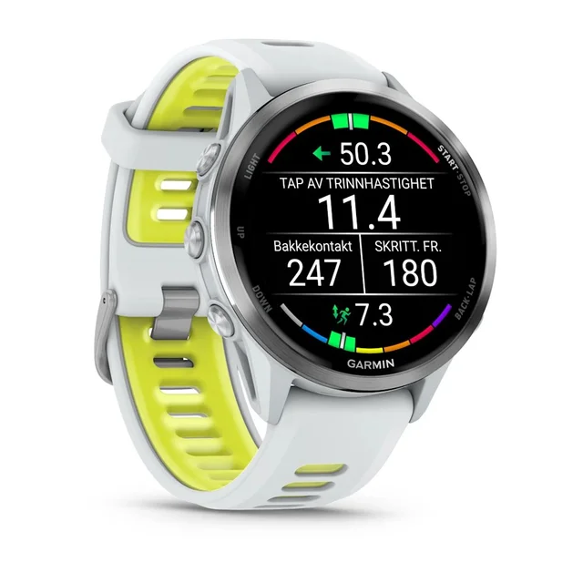 Garmin Forerunner 970 Avansert løpeklokke - hvit 