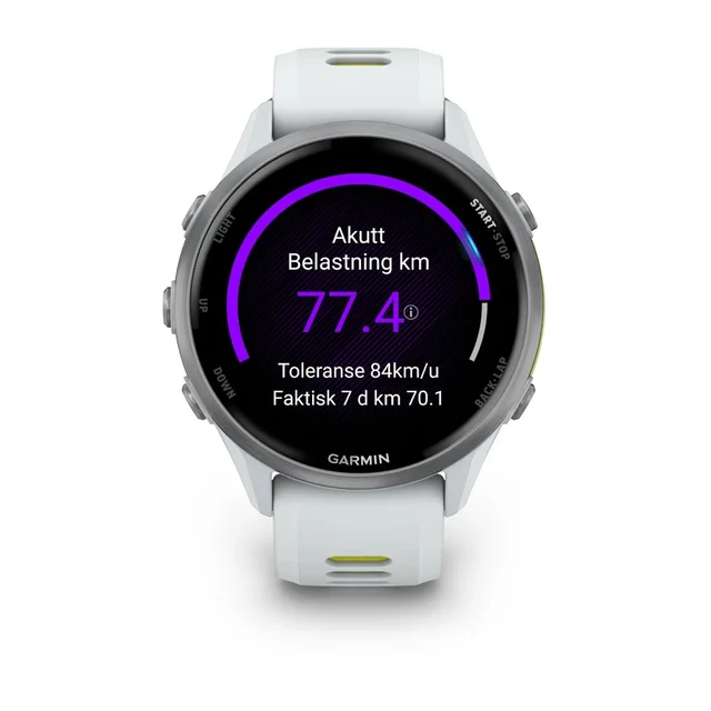 Garmin Forerunner 970 Avansert løpeklokke - hvit 