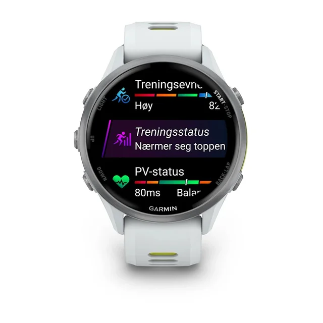 Garmin Forerunner 970 Avansert løpeklokke - hvit 