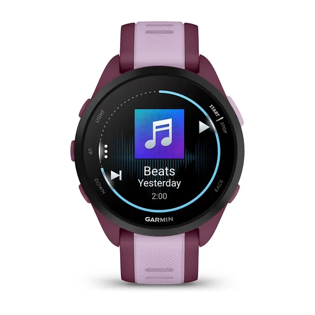 Garmin Forerunner 165 Music, rosa Flott treningsklokke med AMOLED-skjerm 