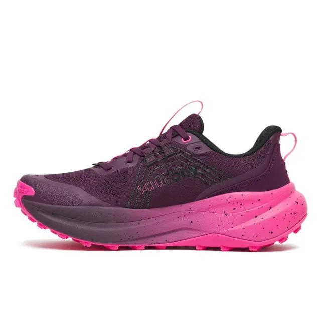 Saucony Løpesko W Xodus Ultra 4 39 Terrengsko for lange løp -EGGPLANT/SHOCK 