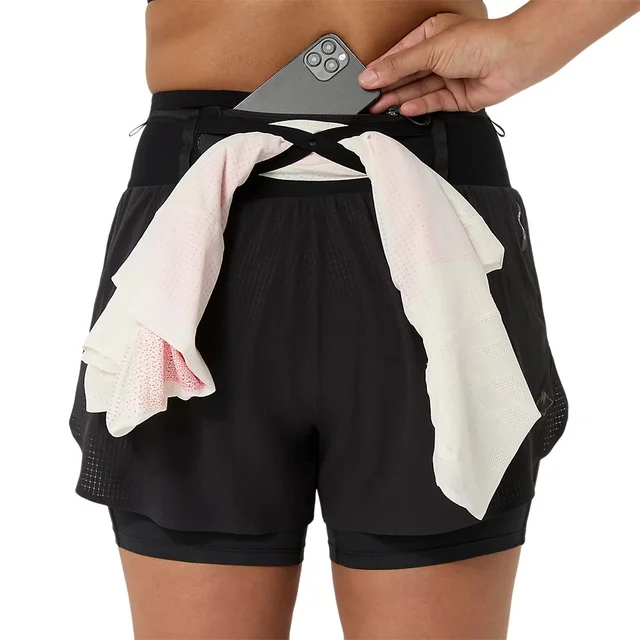 Asics Dame Short Fujitrail Elite M Lett shorts for løping i terrenget - PB 