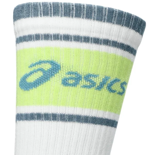 Asics Logo Crew Sokker 3 pk 39-42 ILLUMINATE YELLOW/ENERGY AQUA/FRESH AIR 