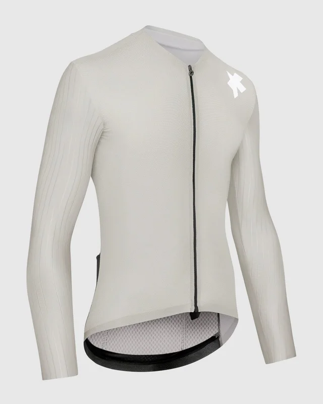 Assos Herre Equipe RS S11 Trøye LS M Aerodynamisk sykkeltrøye - Almond milk 