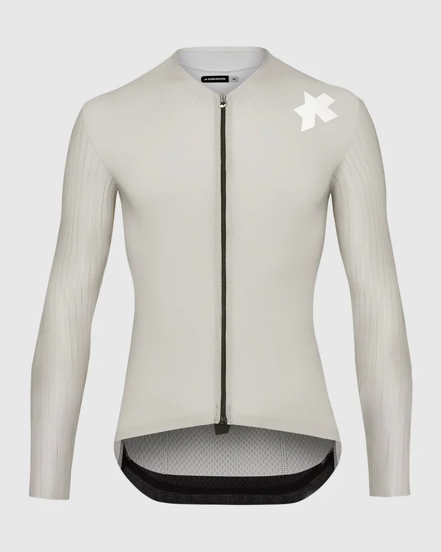 Assos Herre Equipe RS S11 Trøye LS M Aerodynamisk sykkeltrøye - Almond milk 