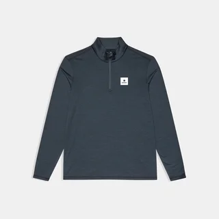 SAYSKY M Trøye LS Pace Half Zip Langermet løpetrøye med half zip - black