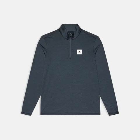 SAYSKY M Trøye LS Pace Half Zip Langermet løpetrøye med half zip - black
