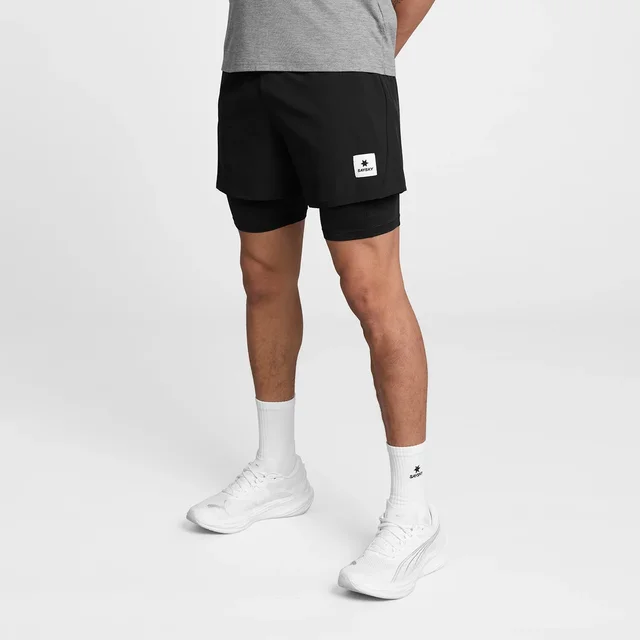 SAYSKY M Shorts Pace 2in1 5"  M Populær 2-i-1 shorts til løping - black 