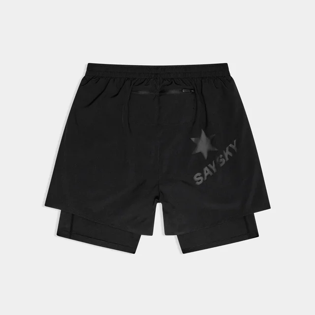 SAYSKY M Shorts Pace 2in1 5"  M Populær 2-i-1 shorts til løping - black 