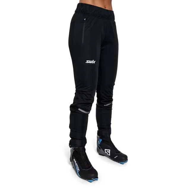 Swix Dame Bukse Nordic XC M Softshellbukse til langrenn - Black 