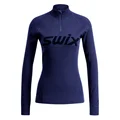 Swix Dame Trøye HZ RaceX Merino L Varm half zip med merinoull - Dark Nvy