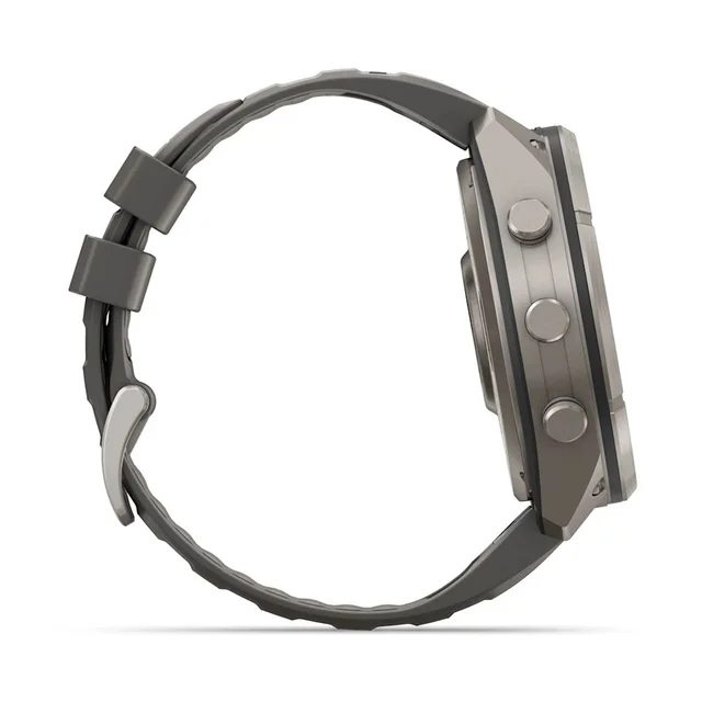 Garmin Fenix 9 Pro In Reach Solar 51mm Titan med steingrå silikonrem 