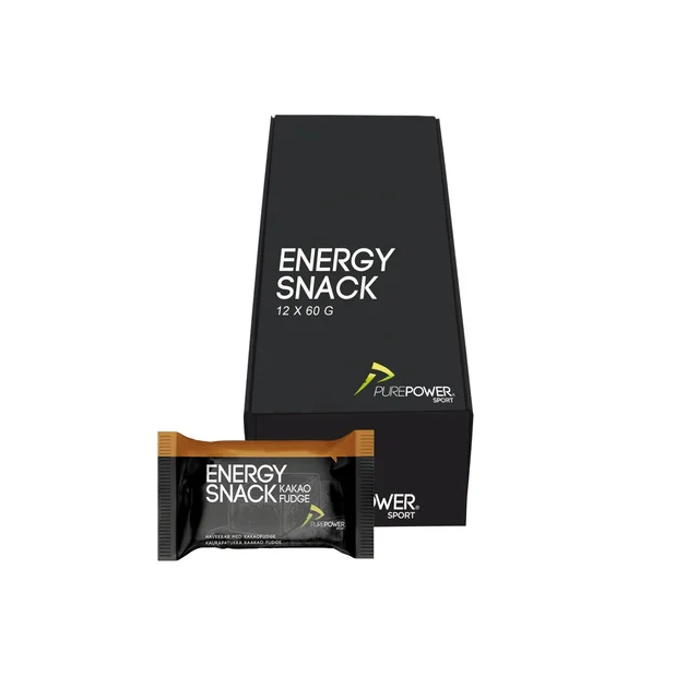 PurePower Energibar Kakao Fudge 12stk Velsmakende energibar, 60gx12 i eske 