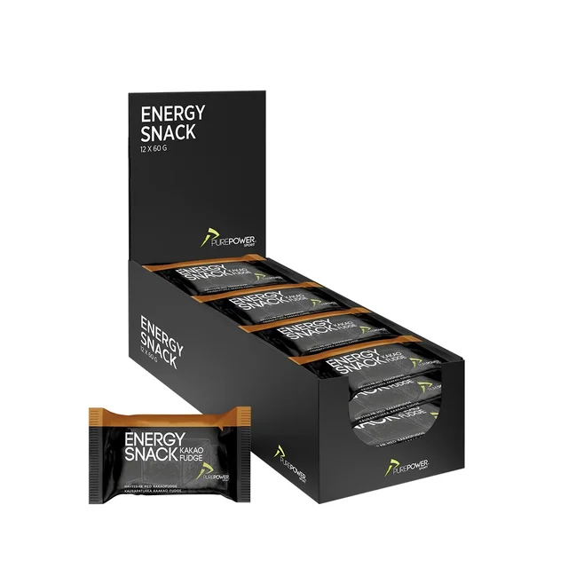 PurePower Energibar Kakao Fudge 12stk Velsmakende energibar, 60gx12 i eske 