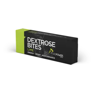 PurePower Dextrose Bites Lime Rask energi med lime smak