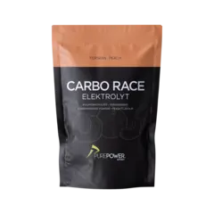 PurePower Carbo Race Energidrikk Fersken Energidrikk/pulver m/elektrolytter 1000g