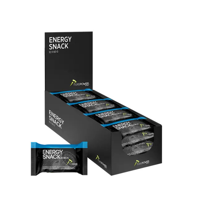 PurePower Energibar Coconut/Choc 12stk Velsmakende energibar, 60gx12 i eske 