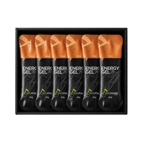 PurePower Energy Gel Cola 12 stk Energigel til trening og konkurranse 40g
