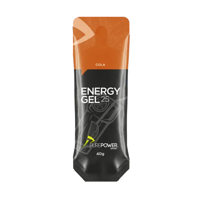 PurePower Energy Gel Cola 12 stk Energigel til trening og konkurranse 40g 
