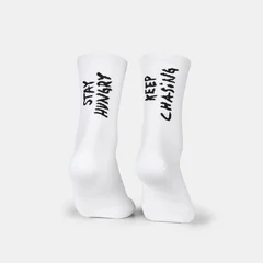 SAYSKY Sokker Combat High S/M Lette sokker for konkurranse - hvit