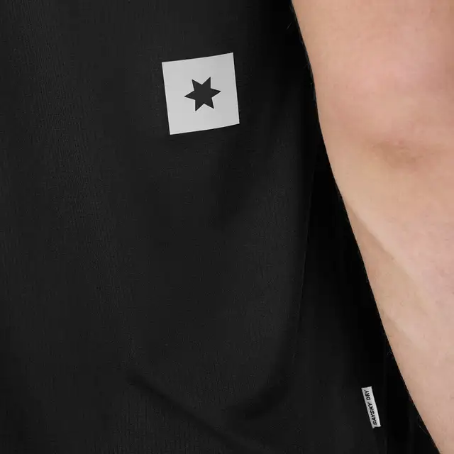 SAYSKY M Trøye SS Clean Flow XL Lett t-skjorte for varme løpeturer - blk 