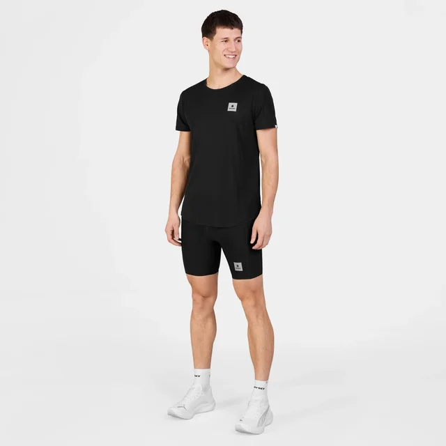 SAYSKY M Trøye SS Clean Flow XL Lett t-skjorte for varme løpeturer - blk 