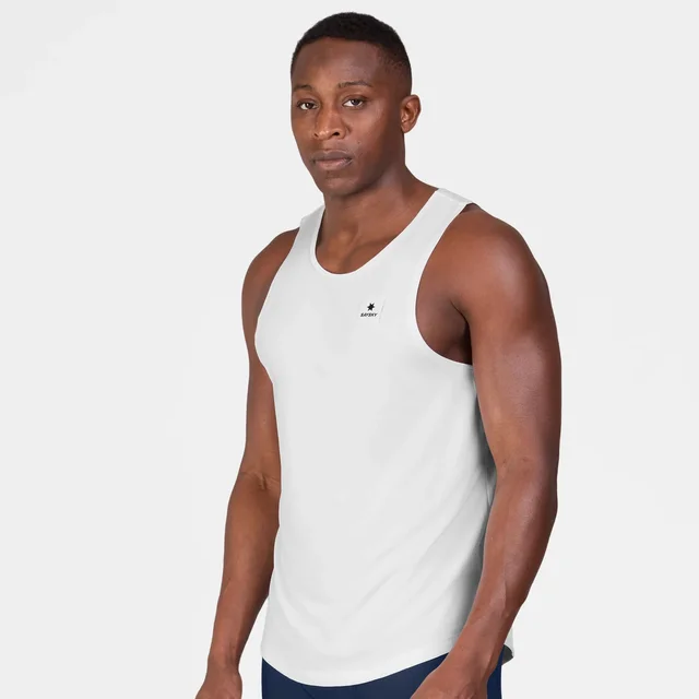 SAYSKY M Singlet Clean Combat Pro S Lett singlet til løping - hvit 