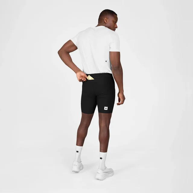 SAYSKY M Kort Tigths 8" Combat+ Rib M Korte løpetights med ribbestruktur - blk 