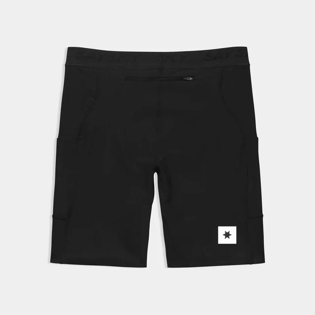 SAYSKY M Kort Tigths 8" Combat+ Rib M Korte løpetights med ribbestruktur - blk 