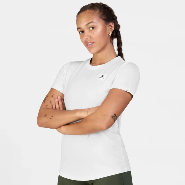 SAYSKY W Trøye SS Clean Combat Pro S Pustende t-skjorte til løping - hvit 