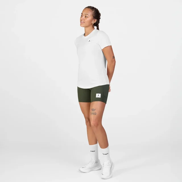 SAYSKY W Trøye SS Clean Combat Pro S Pustende t-skjorte til løping - hvit 