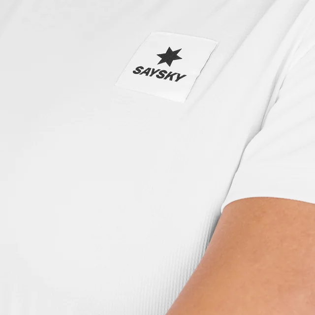 SAYSKY W Trøye SS Clean Combat Pro S Pustende t-skjorte til løping - hvit 
