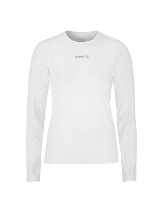 Craft Dame Trøye LS Adv Essence 2 Langermet treningstrøye med mesh - white