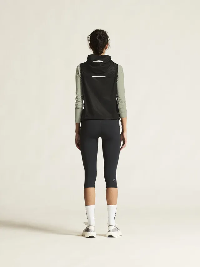 Craft W Vest Pro Hydro Lightweight S Ultralett vanntett løpevest - black 