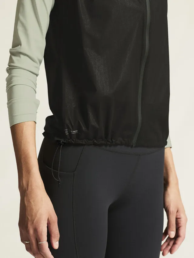 Craft W Vest Pro Hydro Lightweight S Ultralett vanntett løpevest - black 
