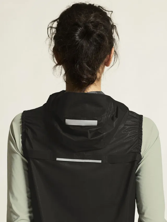 Craft W Vest Pro Hydro Lightweight S Ultralett vanntett løpevest - black 