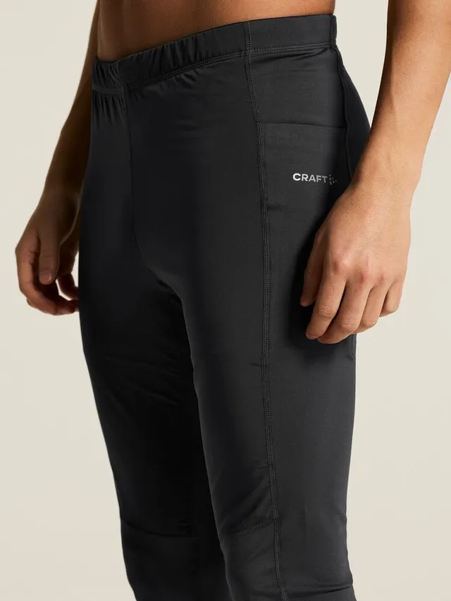 Craft Herre Essence Warm Wind Tights L Varm og vindtett treningstights - black 