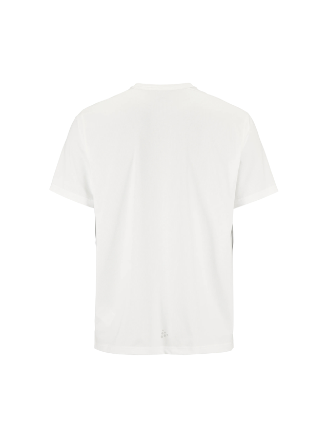 Craft Herre Trøye SS Essence Logo 2 M Myk funksjonell treningstrøye - White 