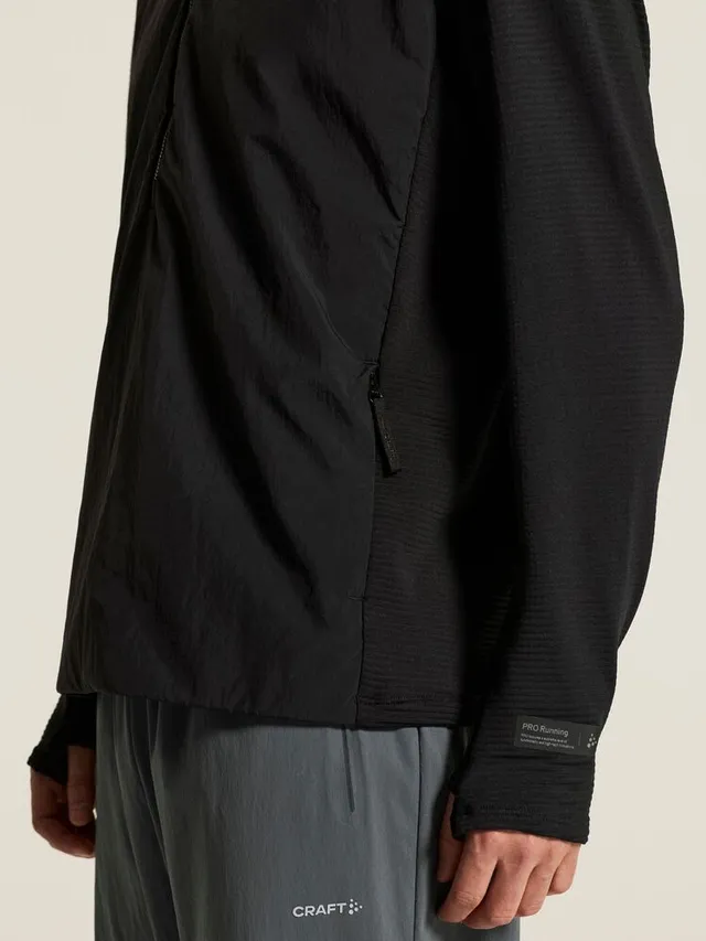 Craft Herre Trøye Subz Light Hood L Varm og allsidig popover-genser - black 