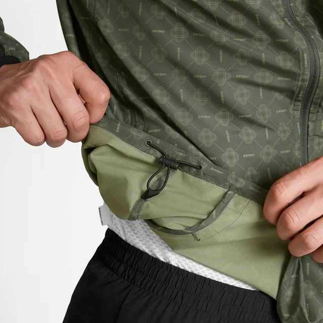 SAYSKY M Jakke Couture Pace M Lett løpejakke for trening - green 