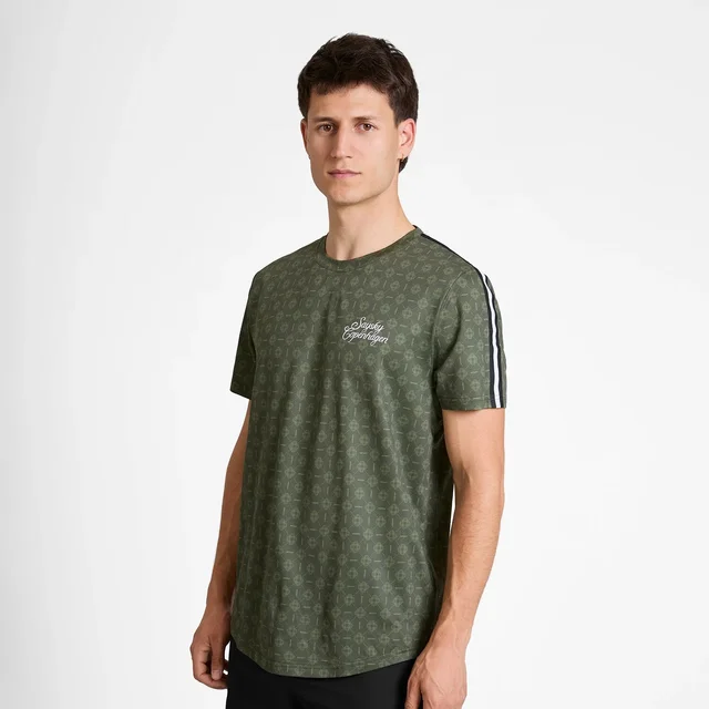 SAYSKY M Trøye SS Couture Combat M Lett og teknisk løpetrøye - GREEN AOP 