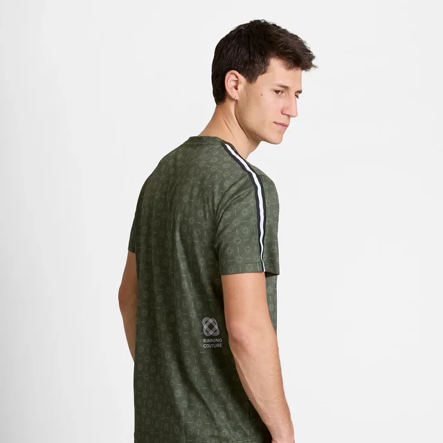 SAYSKY M Trøye SS Couture Combat M Lett og teknisk løpetrøye - GREEN AOP 