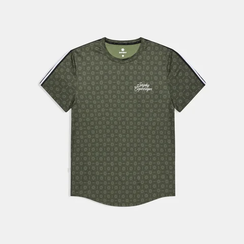 SAYSKY M Trøye SS Couture Combat Lett og teknisk løpetrøye - GREEN AOP