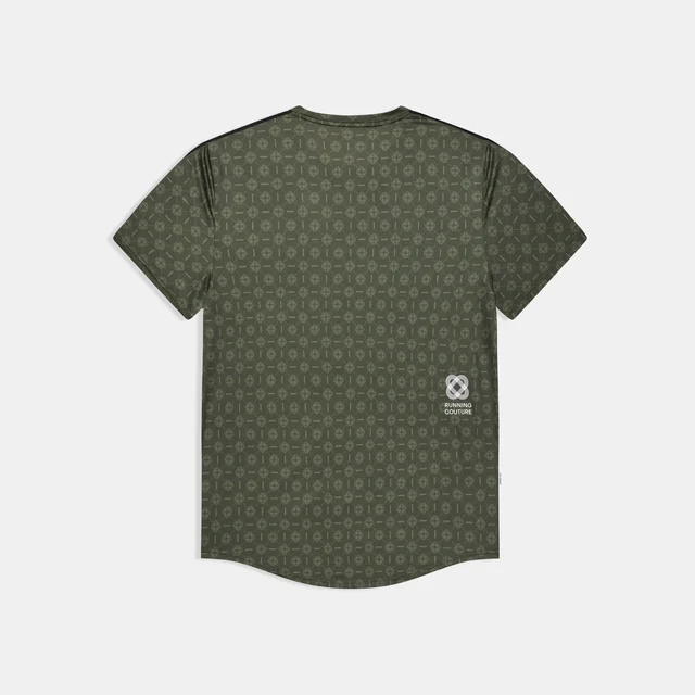 SAYSKY M Trøye SS Couture Combat M Lett og teknisk løpetrøye - GREEN AOP 