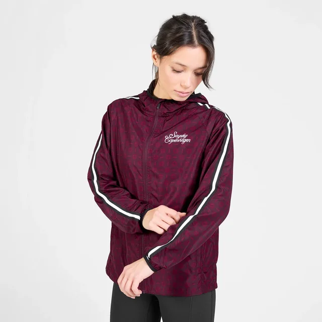 SAYSKY W Jakke Couture Pace S Lett og pustende løpejakke -BURGUNDY AOP 