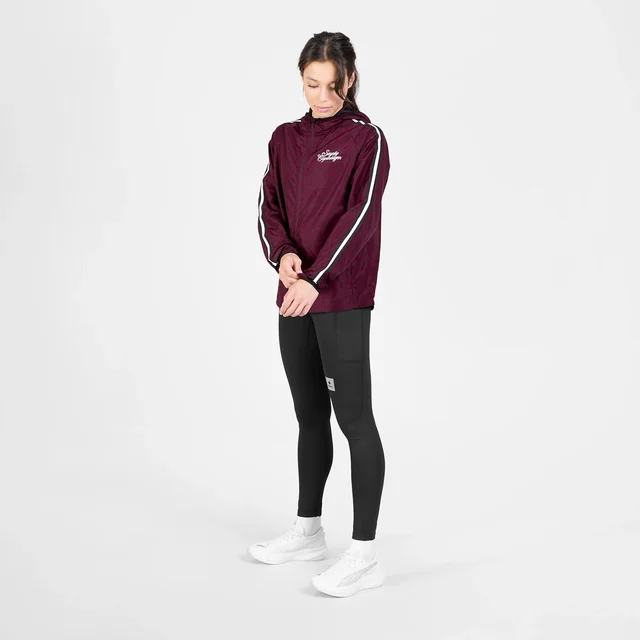 SAYSKY W Jakke Couture Pace S Lett og pustende løpejakke -BURGUNDY AOP 