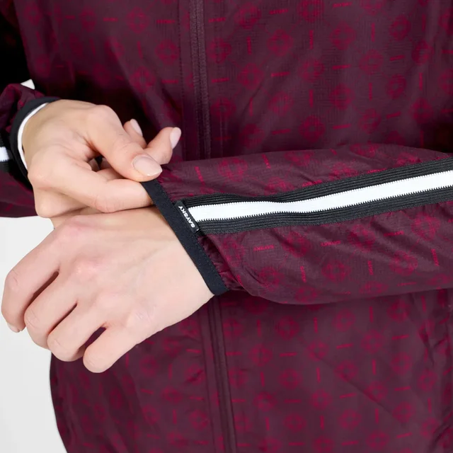 SAYSKY W Jakke Couture Pace S Lett og pustende løpejakke -BURGUNDY AOP 